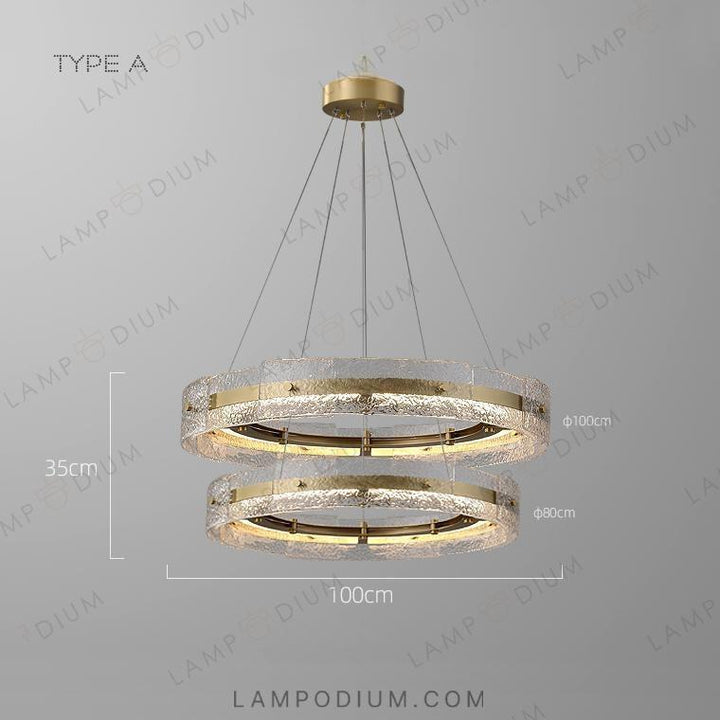 Ring chandeliers and light fixtures SAMANTHA B