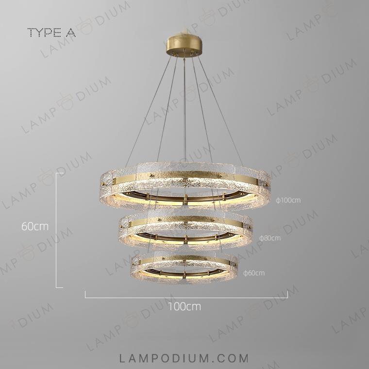 Ring chandeliers and light fixtures SAMANTHA B