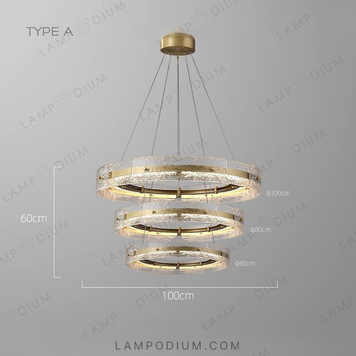 Ring chandeliers and light fixtures SAMANTHA B