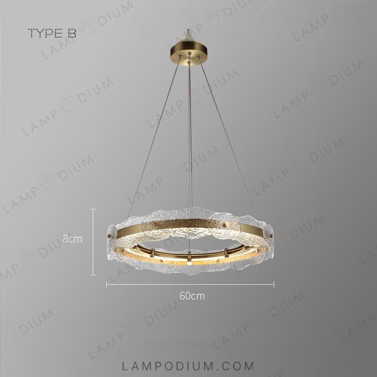 Ring chandeliers and light fixtures SAMANTHA B