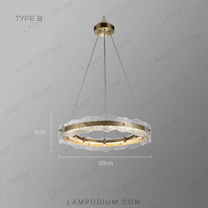 Ring chandeliers and light fixtures SAMANTHA B