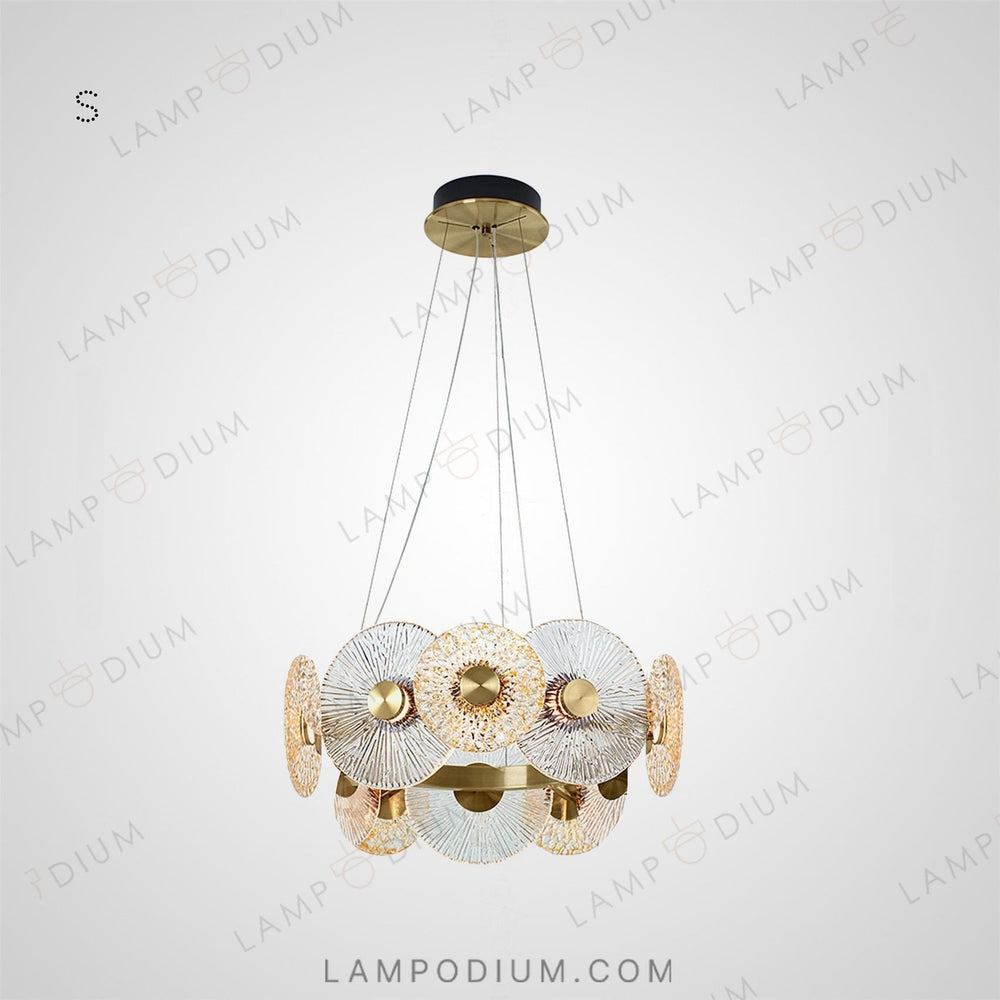 Ring chandeliers and lamps SANDRA