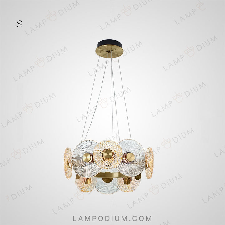 Ring chandeliers and lamps SANDRA