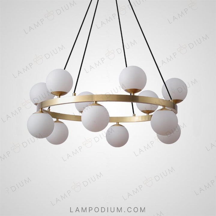 Circular chandeliers and light fixtures SANNE