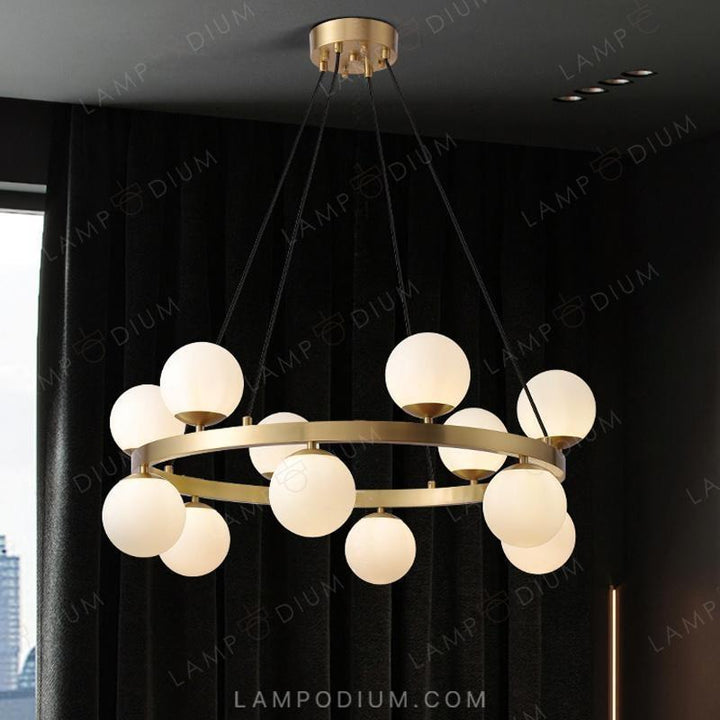 Circular chandeliers and light fixtures SANNE