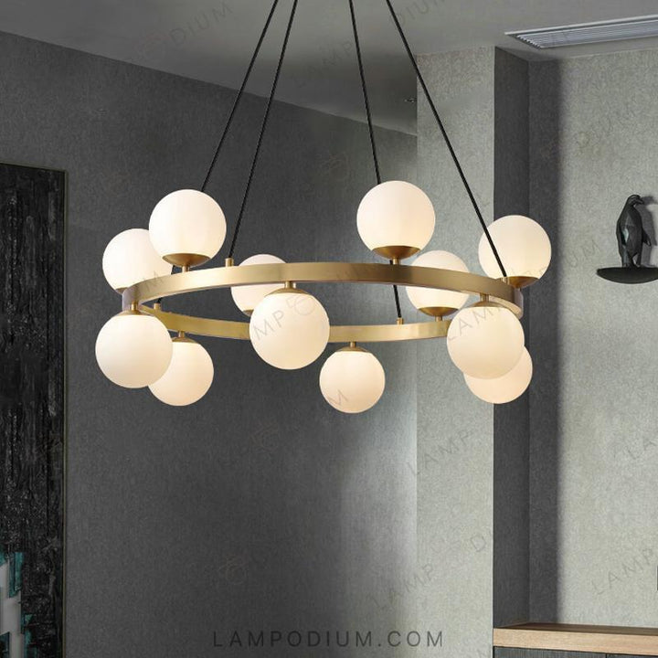 Circular chandeliers and light fixtures SANNE