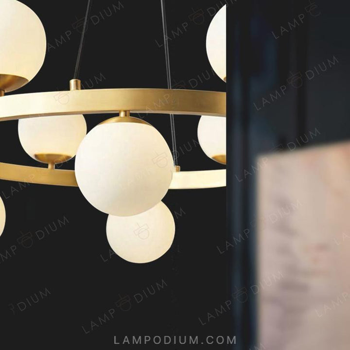 Circular chandeliers and light fixtures SANNE