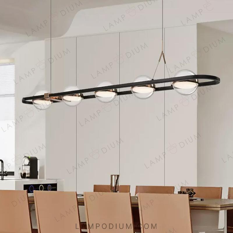 Linear, row luminaire SATURNA LONG