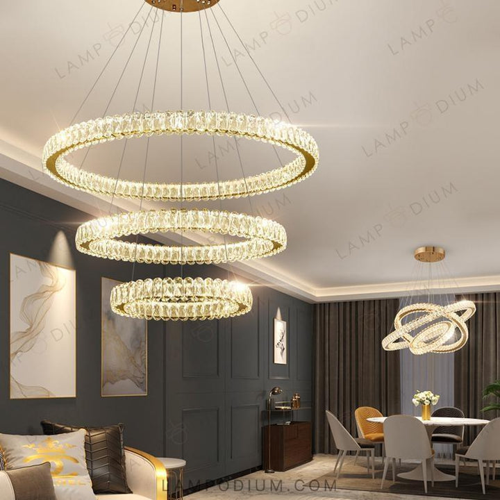 Circular chandeliers and light fixtures SEFENIAS B