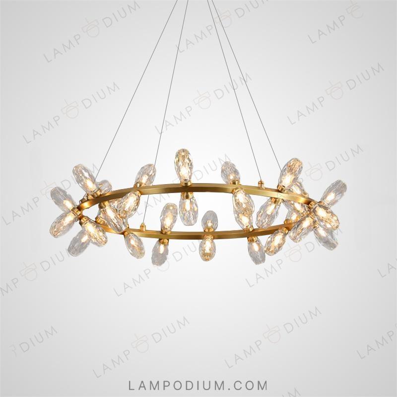 Circular chandeliers and lamps SELMER