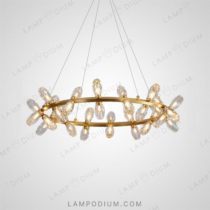 Circular chandeliers and lamps SELMER