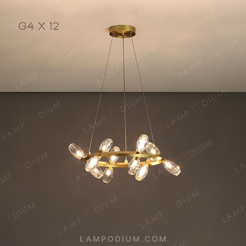 Circular chandeliers and lamps SELMER