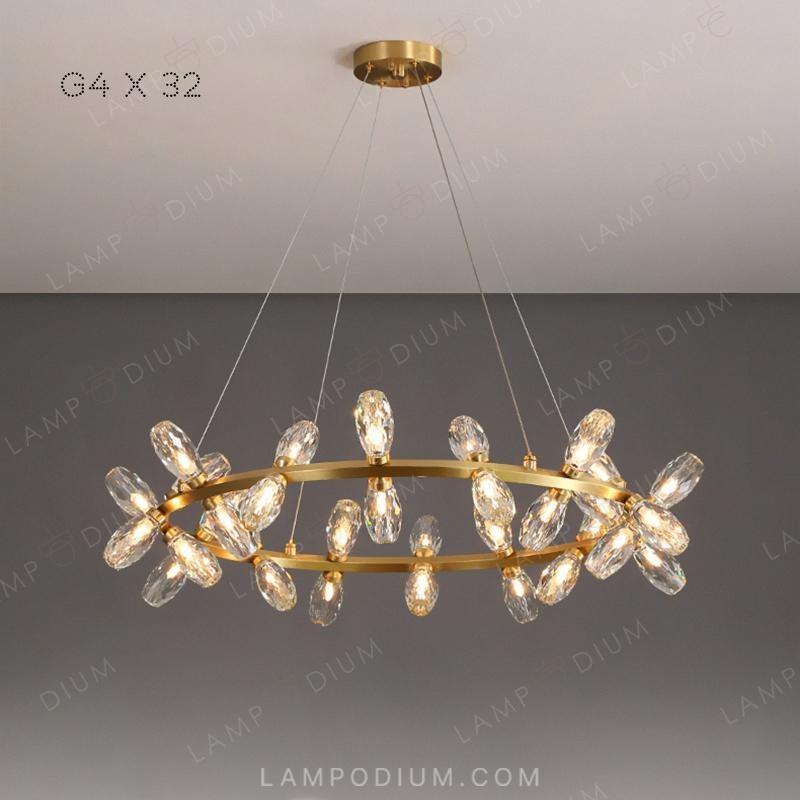 Circular chandeliers and lamps SELMER