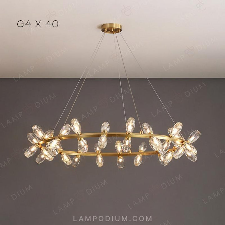 Circular chandeliers and lamps SELMER