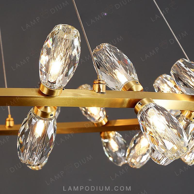 Circular chandeliers and lamps SELMER