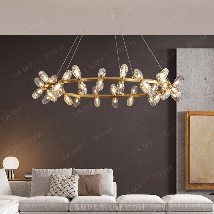 Circular chandeliers and lamps SELMER