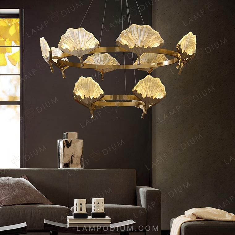 Circular chandeliers and light fixtures SELVI