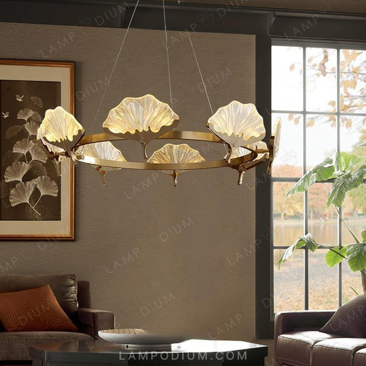 Circular chandeliers and light fixtures SELVI