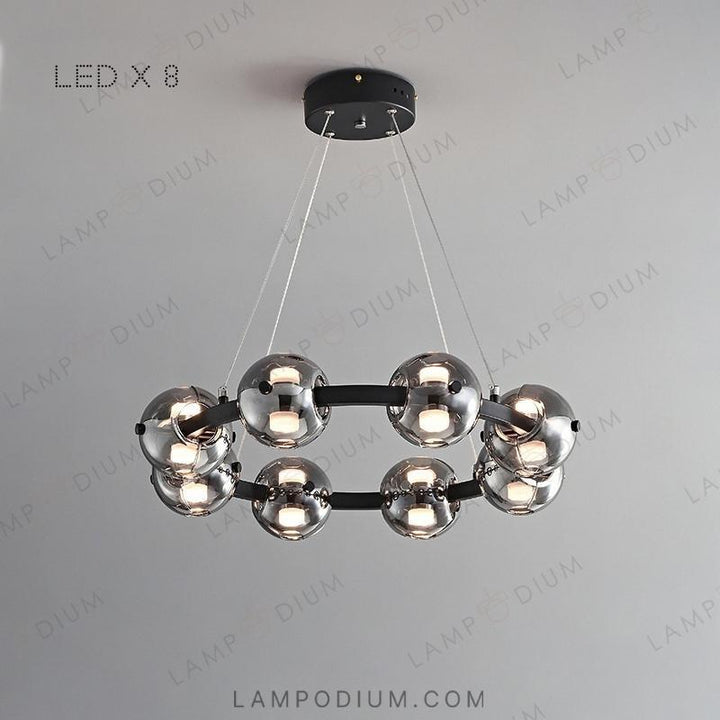 Circular chandeliers and light fixtures. SEMUND B