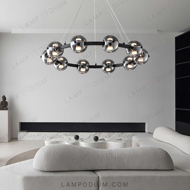 Circular chandeliers and light fixtures. SEMUND B