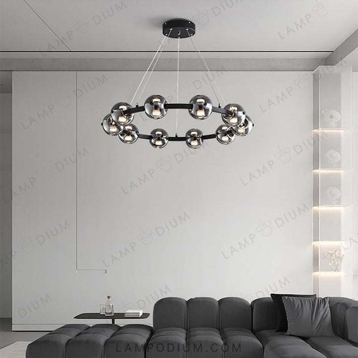 Circular chandeliers and light fixtures. SEMUND B