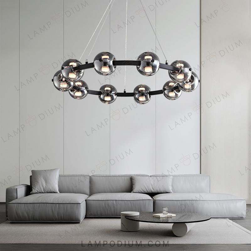 Circular chandeliers and light fixtures. SEMUND B