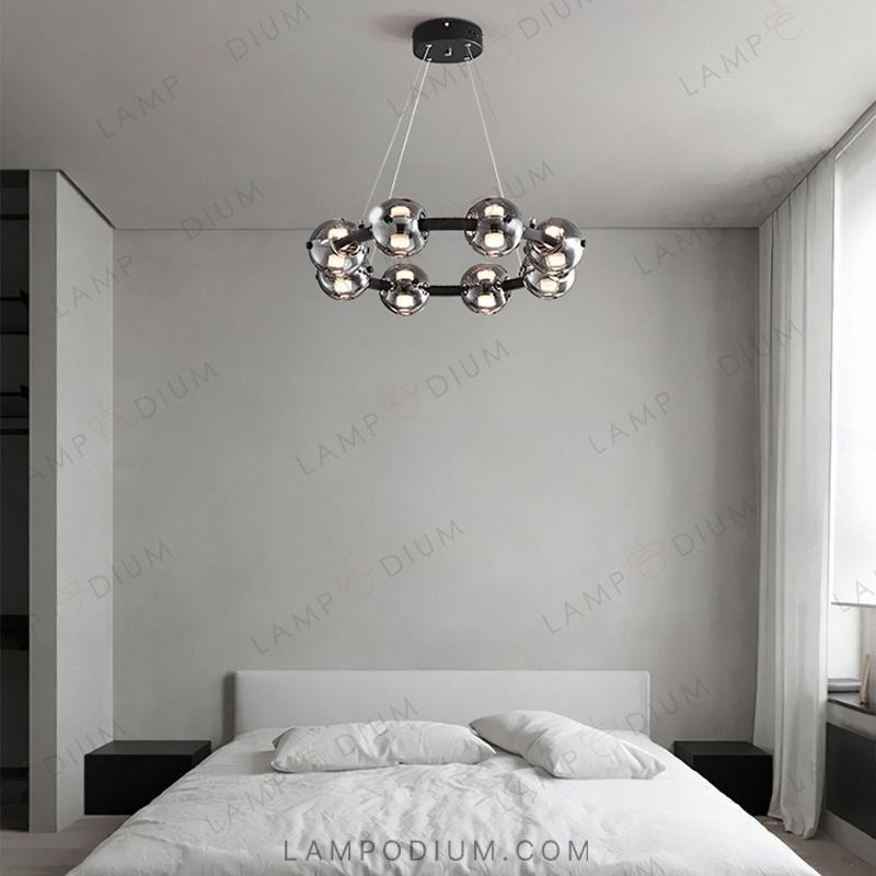 Circular chandeliers and light fixtures. SEMUND B