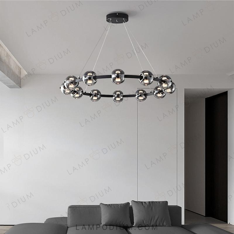 Circular chandeliers and light fixtures. SEMUND B