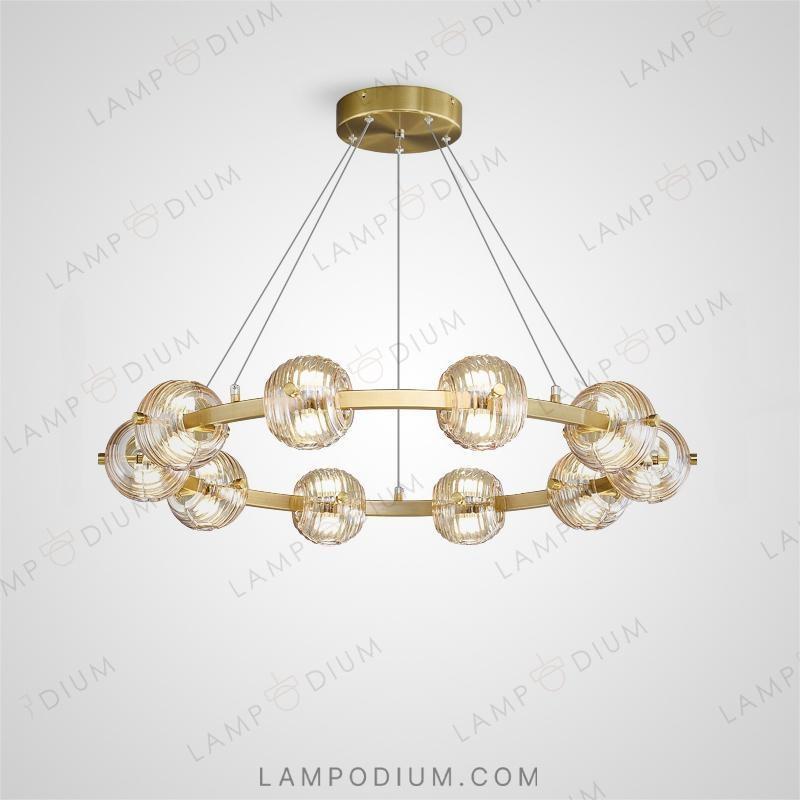 Circular chandeliers and lamps SEMUND