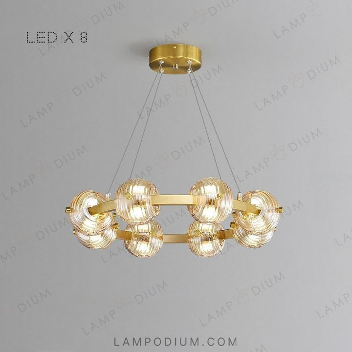 Circular chandeliers and lamps SEMUND