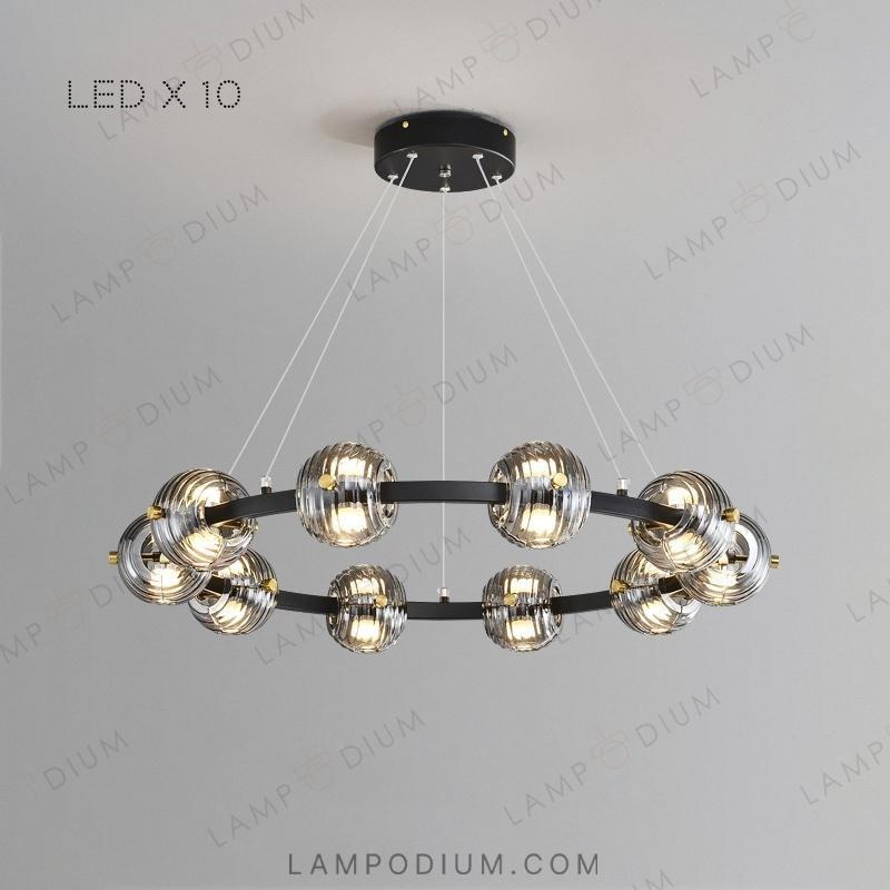 Circular chandeliers and lamps SEMUND