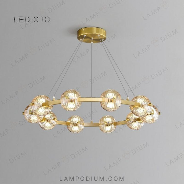 Circular chandeliers and lamps SEMUND