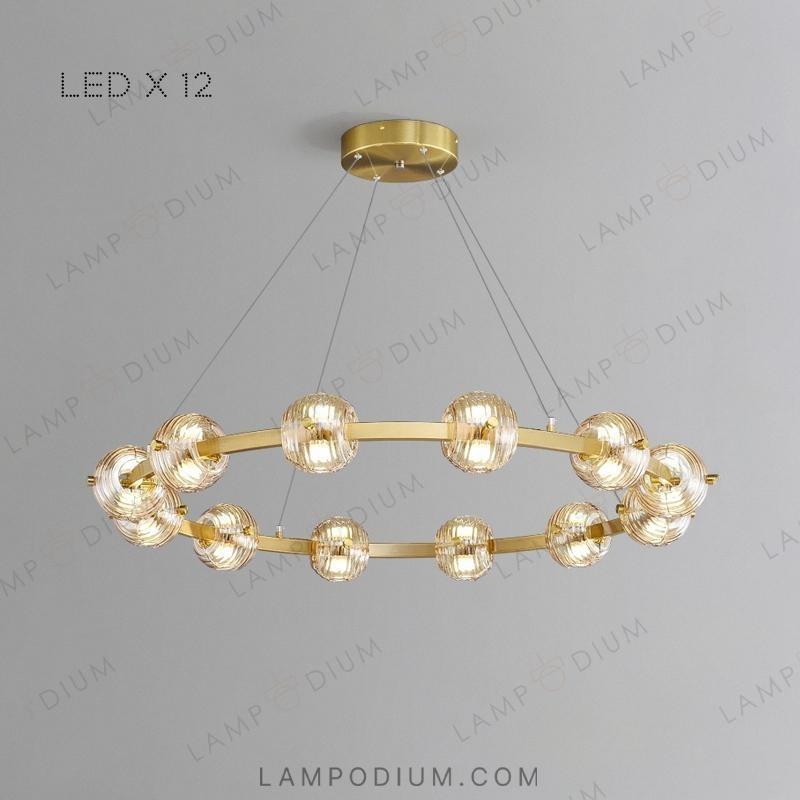 Circular chandeliers and lamps SEMUND