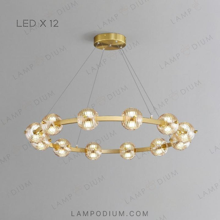 Circular chandeliers and lamps SEMUND