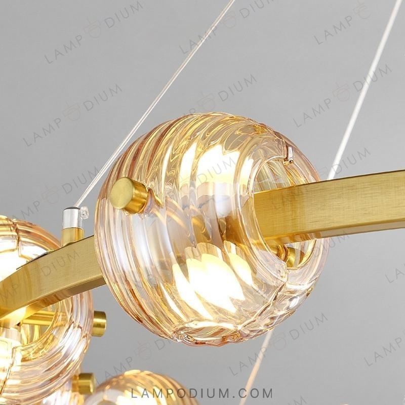 Circular chandeliers and lamps SEMUND