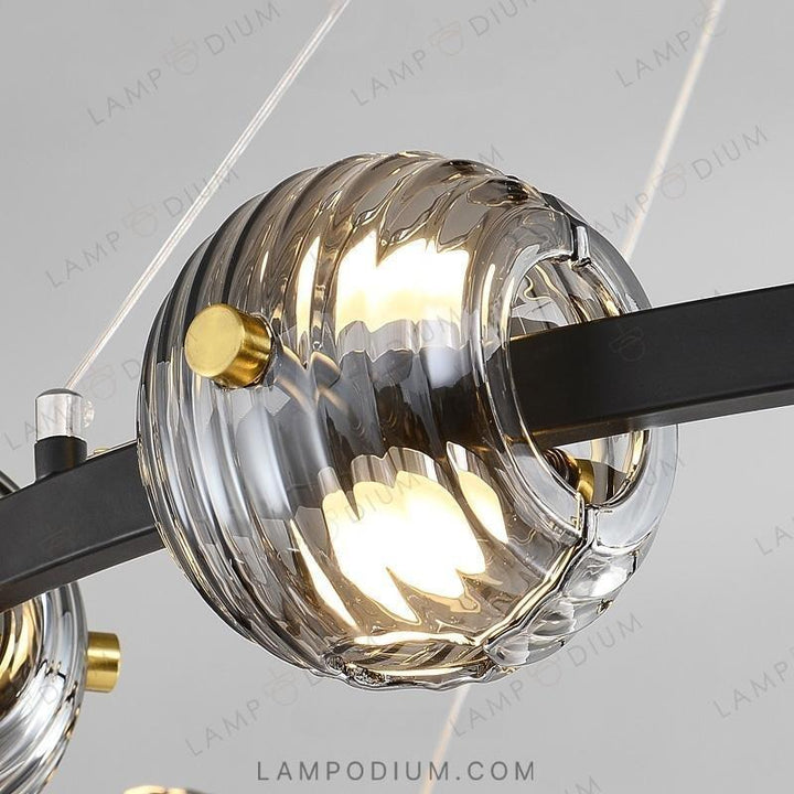 Circular chandeliers and lamps SEMUND