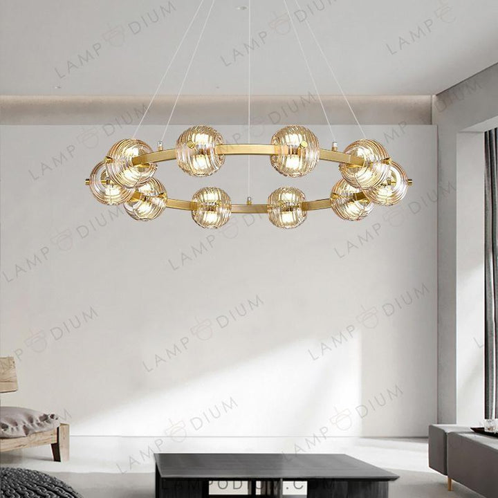 Circular chandeliers and lamps SEMUND