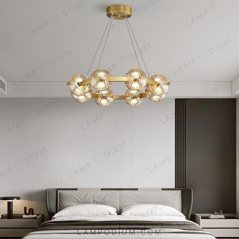 Circular chandeliers and lamps SEMUND