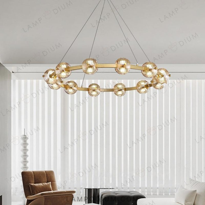 Circular chandeliers and lamps SEMUND