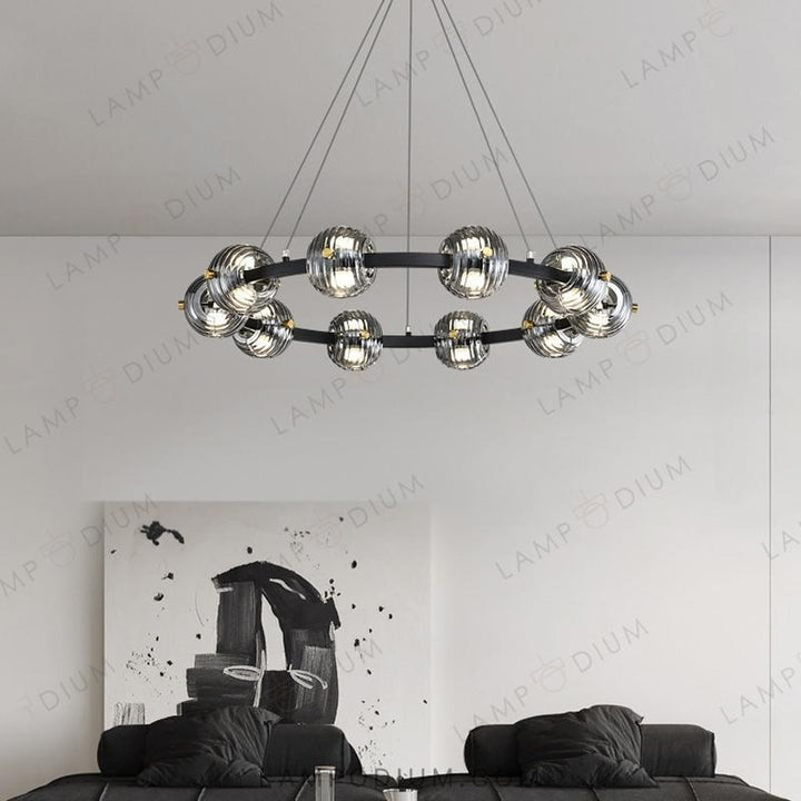 Circular chandeliers and lamps SEMUND