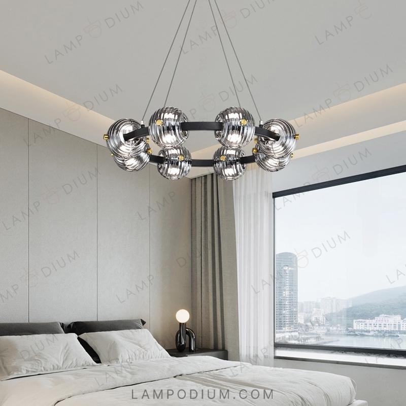 Circular chandeliers and lamps SEMUND