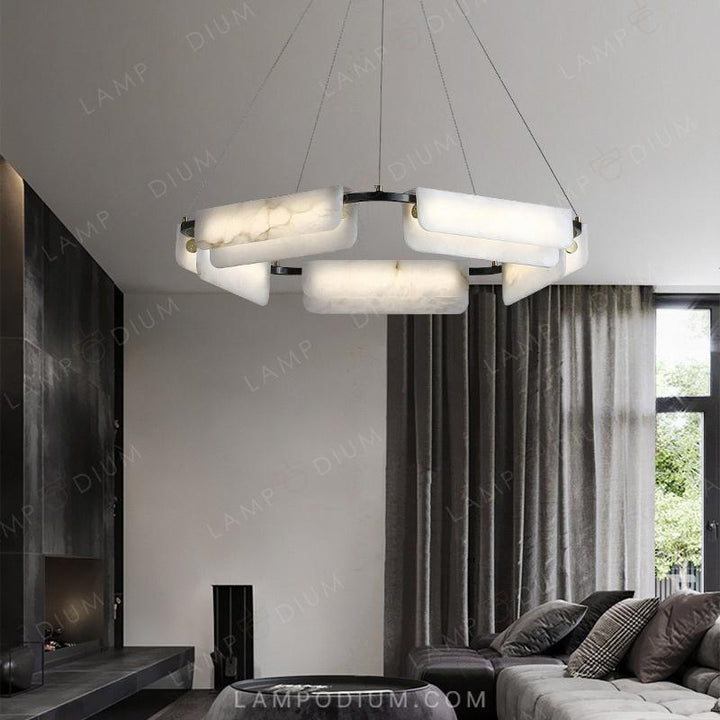 Circular chandeliers and lighting fixtures SENORA