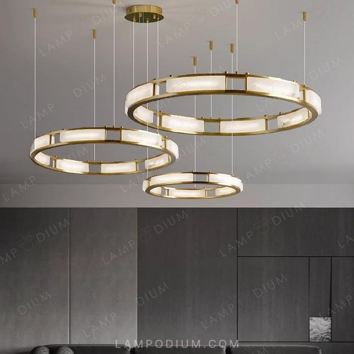 Ring chandeliers and lamps SERIANNA