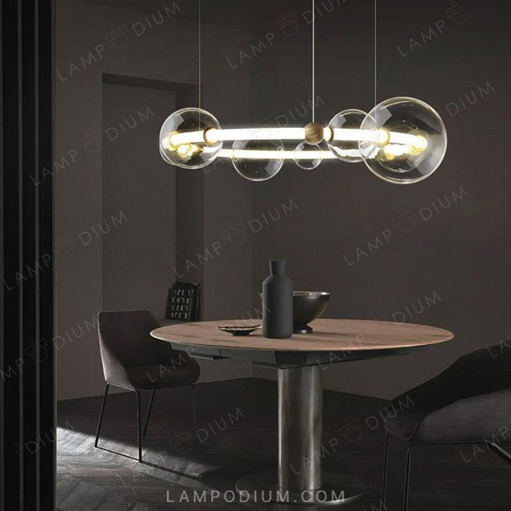 Circular chandeliers and light fixtures SESSA RING