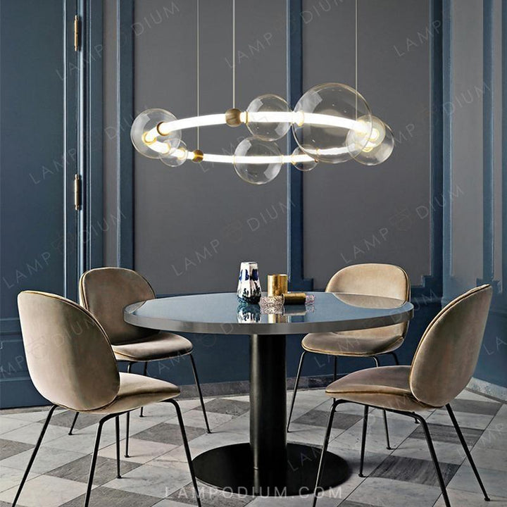 Circular chandeliers and light fixtures SESSA RING