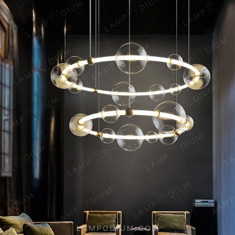 Circular chandeliers and light fixtures SESSA RING