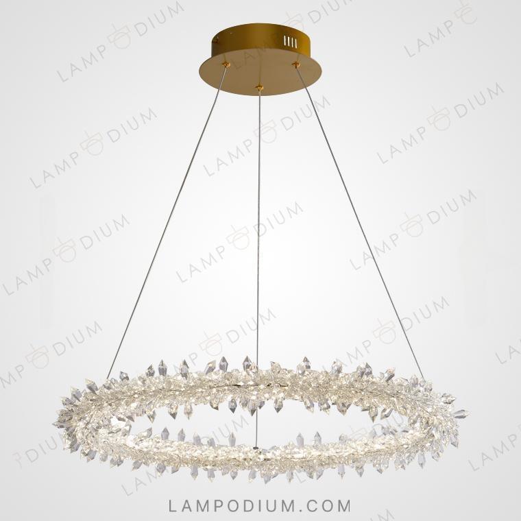 Circular chandeliers and light fixtures SIBYL