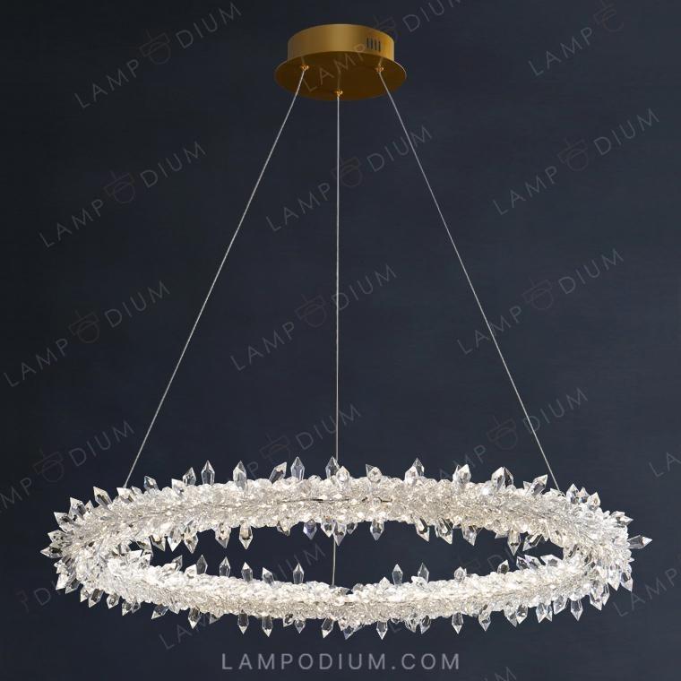 Circular chandeliers and light fixtures SIBYL