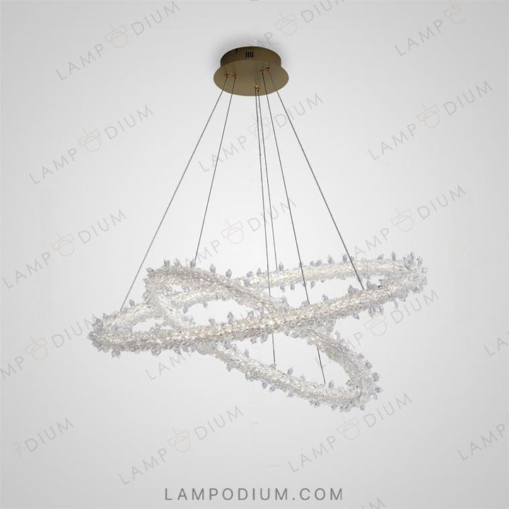 Circular chandeliers and light fixtures SIBYL