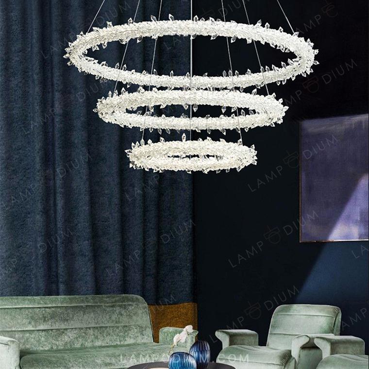 Circular chandeliers and light fixtures SIBYL